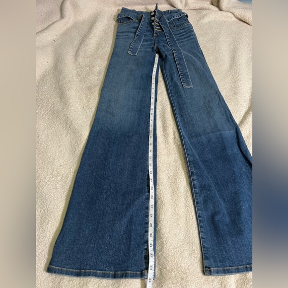 Veronica Beard Rosanna Corset Wide Leg Jeans 25/0 - Picture 8 of 16